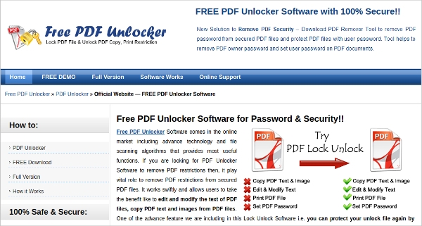 online pdf unlock free
